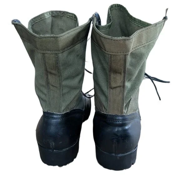 Vintage Men's Military Issue Green/Black Combat Boots - Size 8 - Picture 11 of 11